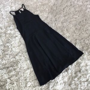 Mossimo Textured Black Skater Dress